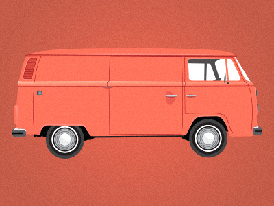 Vw Bus art bus design digital illustration illustrator steve stevetipton tipton vector volkswagen vw