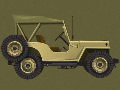 Jeep adobe art design digital illustration illustrator jeep steve tipton stevetipton vector