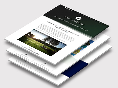 Golf Abroad | Website UI Design app branding design illustration ui ux website design