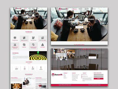 BeaconHR | Website UI Design app branding design illustration ui ux website design