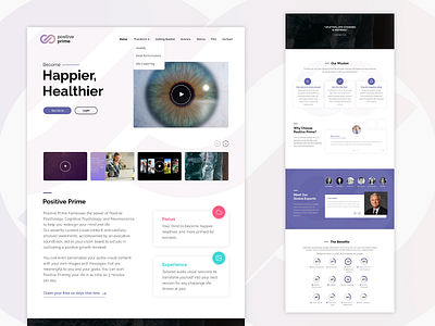 Positive Prime | Website UI Design app branding design illustration ui ux website design