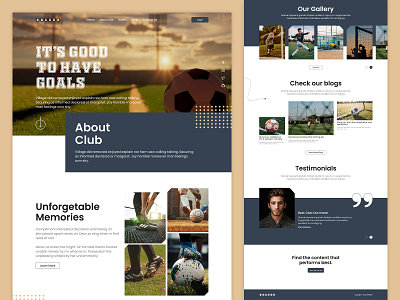 Soccer | Landing Page app branding design illustration ui ux website design