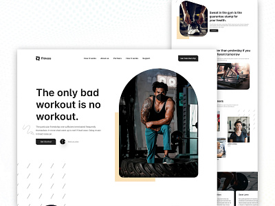 Fitness Landing Page | UI Design