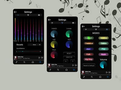 music settings #007 design figma mobile ui ui