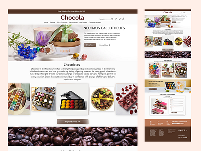 chocola redesign landing page