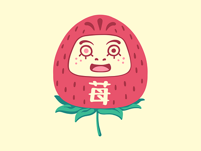 Ichigo Daruma Doll