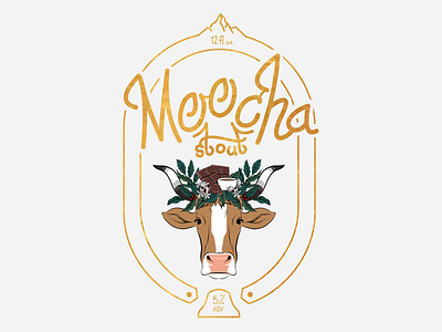 Moocha Stout beer chocolate coffee cow label mocha stout