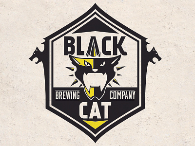 Black Cat Logo black brewing cat company