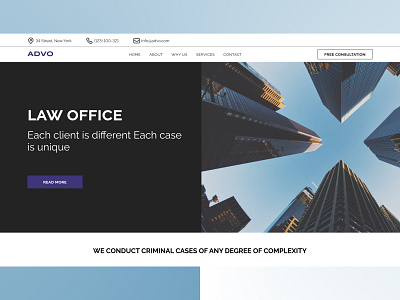 Law office landing page