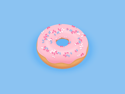 Donut donut food illustration sprinkles sweet