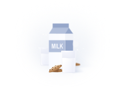 Milk biscuit cookie drink food glass illustration milk sketch sketch app