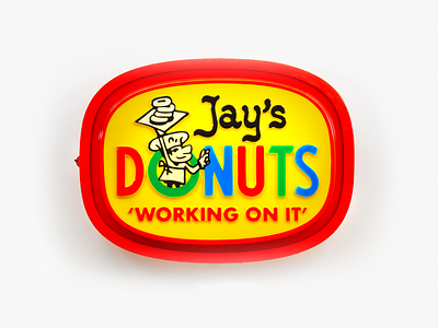 Jay's Donuts detroit donuts illustration jay dilla lettering sign signage type vin conti