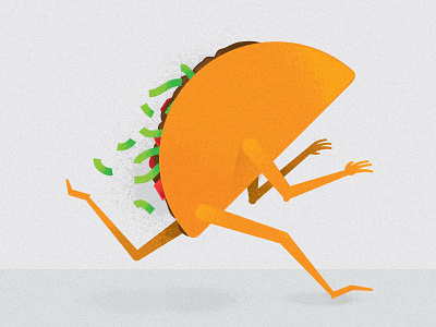 Meat You There dither food illustrator meat run taco texture