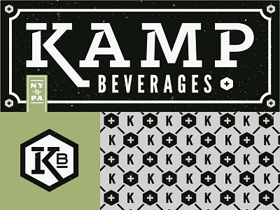 Kamp Beverages beer drinking kamp logo packaging vin conti