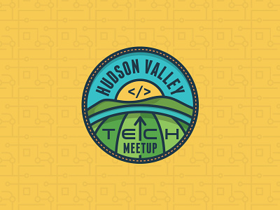 Hudson Valley Tech Meetup 2 badge circle hudson valley meetup tech vin conti