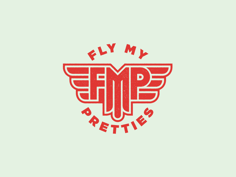 Fly My Pretties awesome cause badge branding emblem fly gif logo oz wings