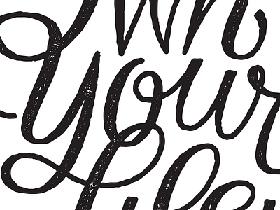 _ Your _ hand drawn lettering script texture vin conti