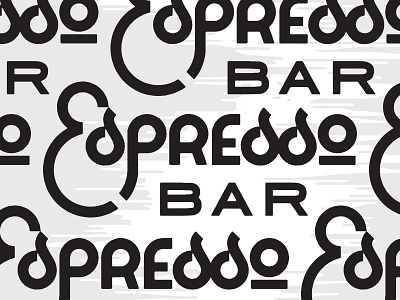 Espresso bar coffee custom drinking espresso lettering morning