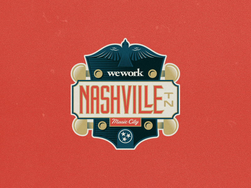 Nashville Sticker by Vincent Conti on Dribbble