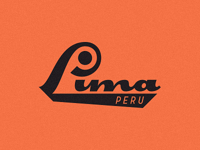 Lima lettering lima peru retro south america