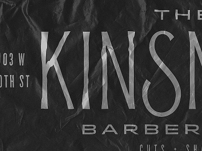 A Cut and a Shave barber cut haircut lettering new york nyc scissor shave shaving