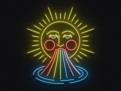 A Brilliant Collection Of Neon Designs To Illuminate Your Creativity Dribbble Design Blog