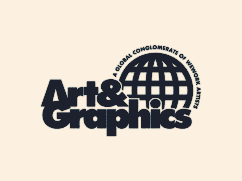 Art and Graphics branding logo lunch money old type type animation wework