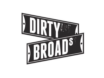 Dirty Broads One bike gang black conti grit plattsburgh road sign. sign texture type vin