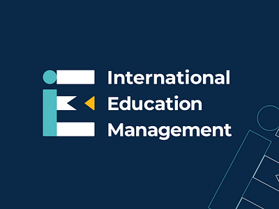 IEM logo branding design exchange student logo vector