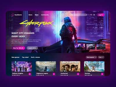 Game Store | Landing page