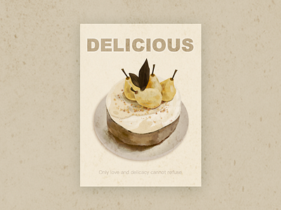 NO.5 cake food illustrations