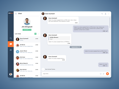PenPalz chat platform app app design chat communication social ui ux web app web app design web design