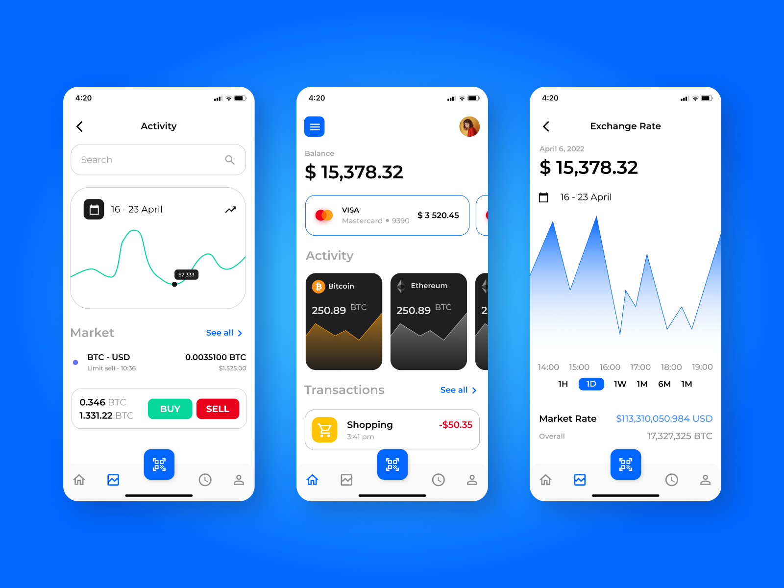 Crypto wallet app design by Obvious Studio on Dribbble