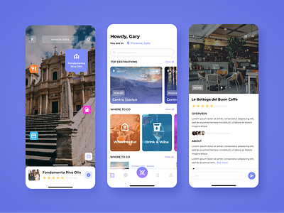 AR travel application app design ar augmented guide mobile app travel trip ui ux