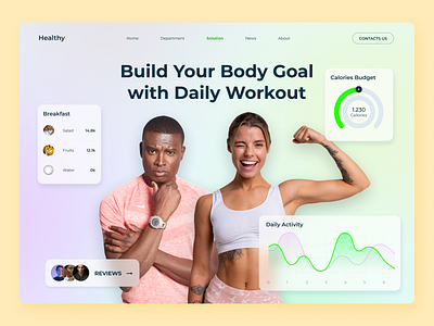 Workout program landing page