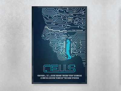 Cells art blue cover design digital film illustration logo movie photoshop poster typography
