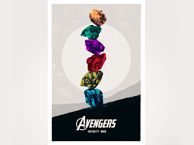 Avengers Infinity War art avengers cover design film illustration infinitywar marvel movie photoshop poster stone