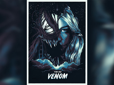 Venom Movie Poster - Posterspy Creative Brief adobe alternative movie poster design digital film illustration marvel movie movie poster photoshop poster venom