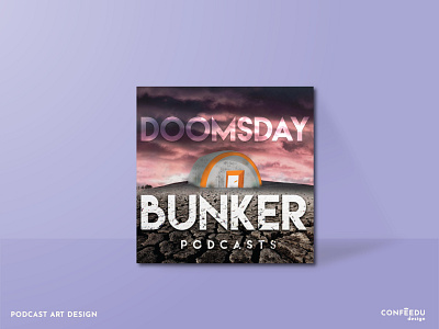 Doomsday Bunker Podcasts branding graphic design logo