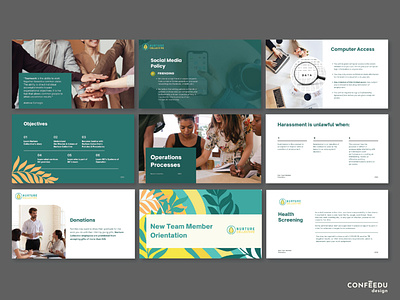 Nurture Collective Presentation Design branding cis graphicdesign layoutdesign presentationdesign
