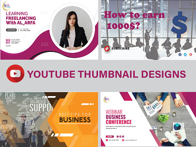 Thumbnail Designs branding design graphic design thumbnaildesigns youtubethumbnail