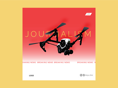 Journalism Drone branding design graphic design illustration logo typography