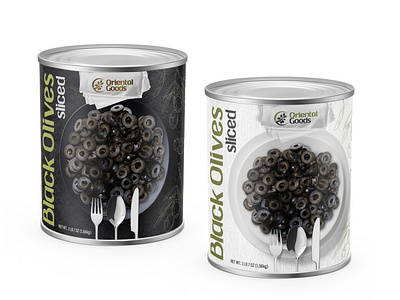 Design packaging for sliced black olives