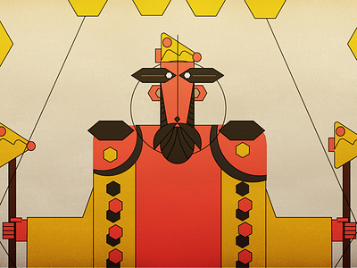 Medvalley-Med satan character characterdesign flat vector illustration illustrator king kingdom