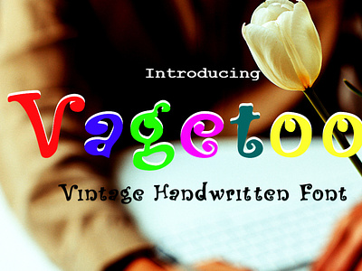 Sample Of Vagetoos Font app barand product branding design font graphic design icon logo typography ui ux vector