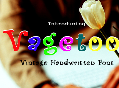 Sample Of Vagetoos Font app barand product branding design font graphic design icon logo typography ui ux vector