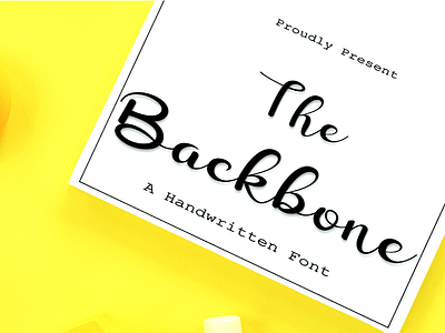 Display Of Backbone Font