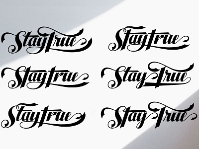 Speciment of Staytrue Font | Modern Calligraphy Font romantic font