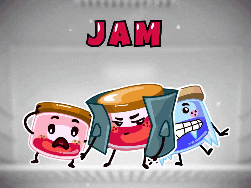 jams 2d after effects animation character cold fridge fright gif jam motion stickerpack stickers telegram telegramstickers tss