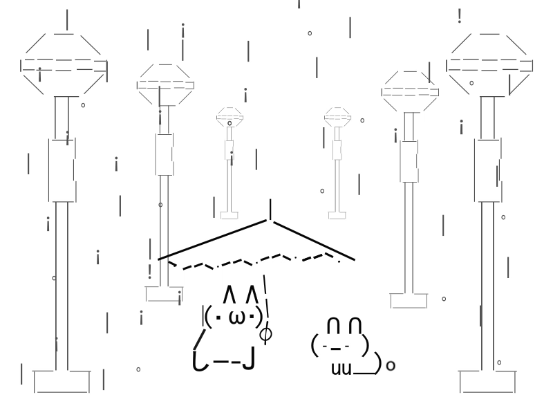 ASCII RAIN ☂